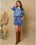 Chemise 100% Lin Robb indigo