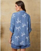 Chemise 100% Lin Robb indigo