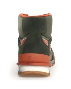 Sneakers en Velours de cuir Ky kaki/orange