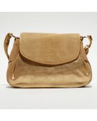 Sac en Cuir Ruby New Pyth sable - 25x34x9 cm