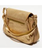 Sac en Cuir Ruby New Pyth sable - 25x34x9 cm