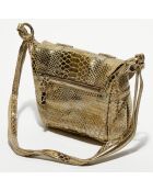 Sac besace en Cuir Bern K light taupe - 16x22x6 cm