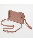 Compagnon pochette en Cuir Orely magnolia - 13x24 cm