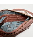 Compagnon pochette en Cuir Orely magnolia - 13x24 cm