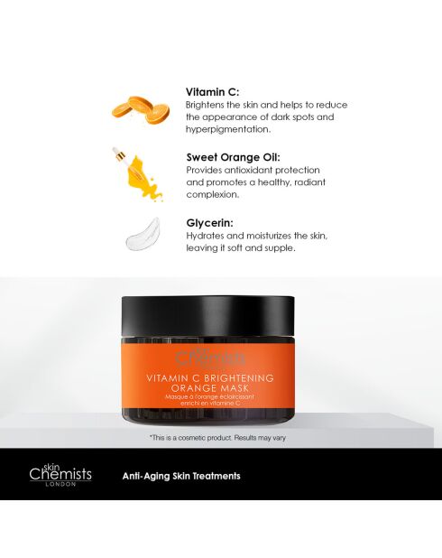 Maschera illuminante all'arancia alla vitamina C - 50ml