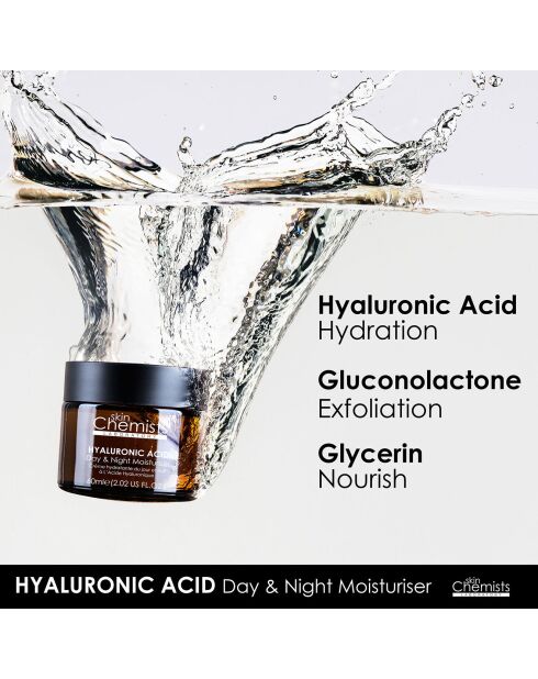 Hyaluronsäure-Feuchtigkeitscreme für Tag und Nacht - 60 ml