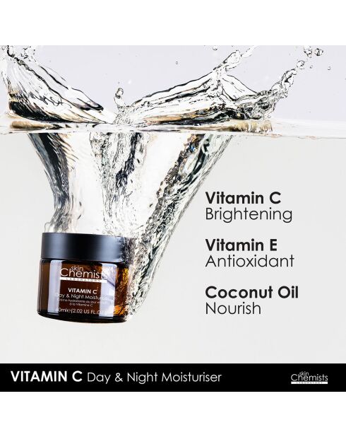 Vitamine C vochtinbrengende crème voor dag en nacht - 60 ml