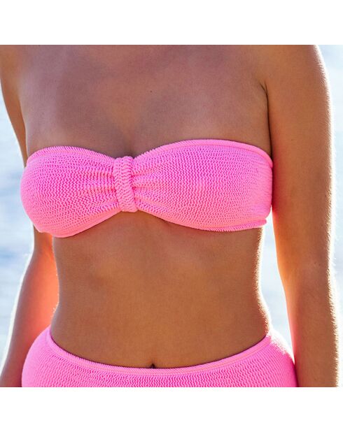 Bandeau Loro rose fluo taille unique