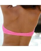 Bandeau Loro rose fluo taille unique