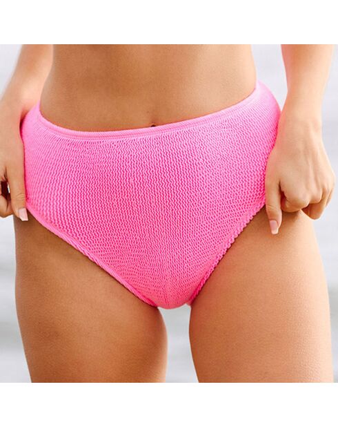 Culotte taille haute Veronika rose fluo taille unique