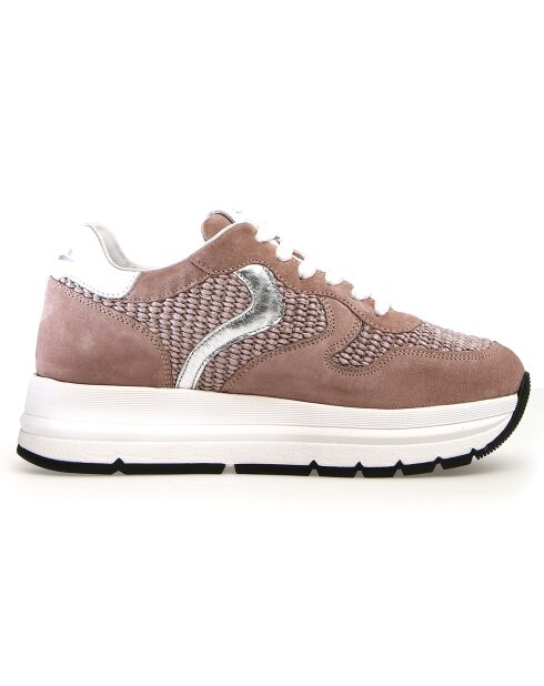 Sneakers en Cuir Maran Flash roses