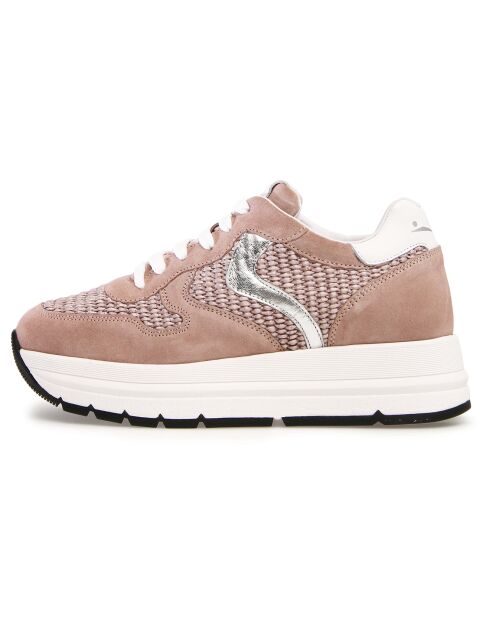 Sneakers en Cuir Maran Flash roses