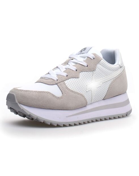 Sneakers en Cuir Rhea gris/blanc