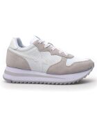 Sneakers en Cuir Rhea gris/blanc