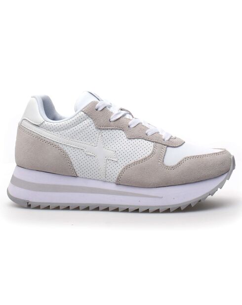 Sneakers en Cuir Rhea gris/blanc