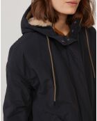 Parka fourrée Vader marine