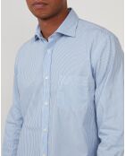 Chemise regular Paul rayure bleu clair