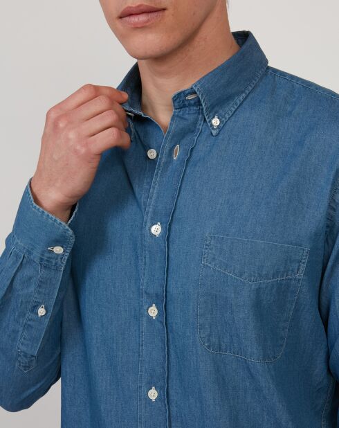 Chemise regular en Jean Pitt indigo