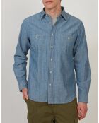 Chemise regular en Jean Pocket indigo