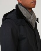 Parka Clarence bleu noir