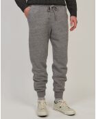 Pantalon Jog gris bruyère/noix