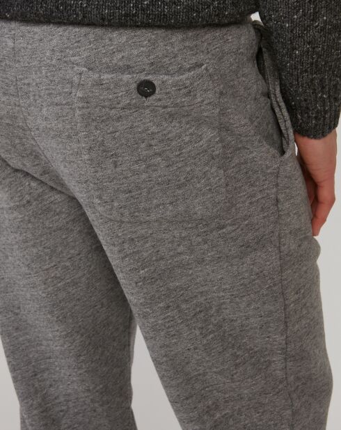 Pantalon Jog gris bruyère/noix