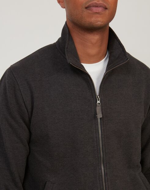 Sweat zippé Track Zip charcoal