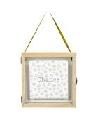 Cadre deco Chance gris  - 20x20 cm