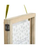 Cadre deco Chance gris  - 20x20 cm