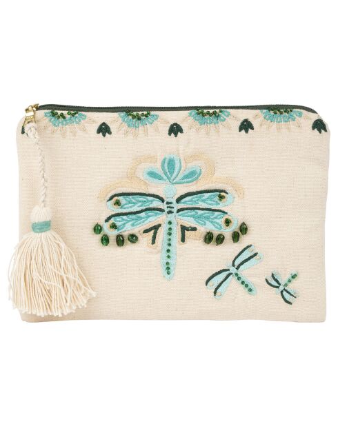 Pochette libellule Splendeur naturel  - 22x15 cm