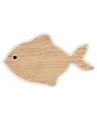 Natürlicher/weißer Sommerfischteppich - 100x65 cm