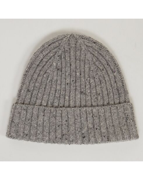 Bonnet en Laine mélangée Donegal Beanie gris clair