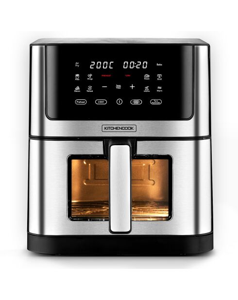 Friteuse sans huile 8l-10 programmes airmed wxl noire