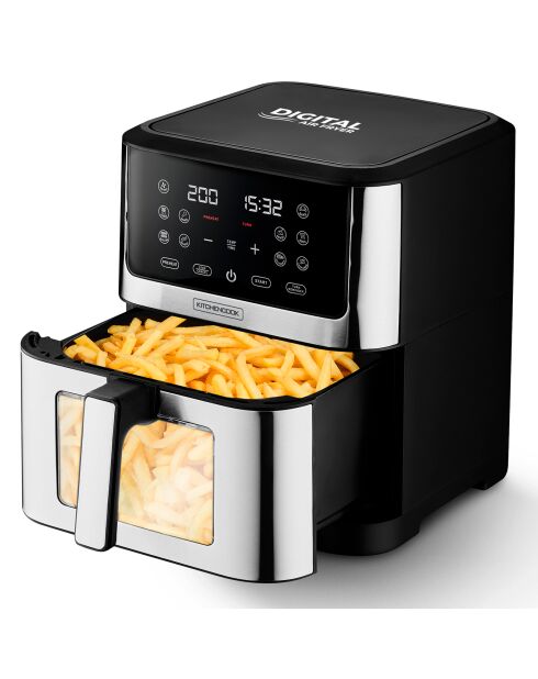 Friteuse sans huile 8l-10 programmes airmed wxl noire