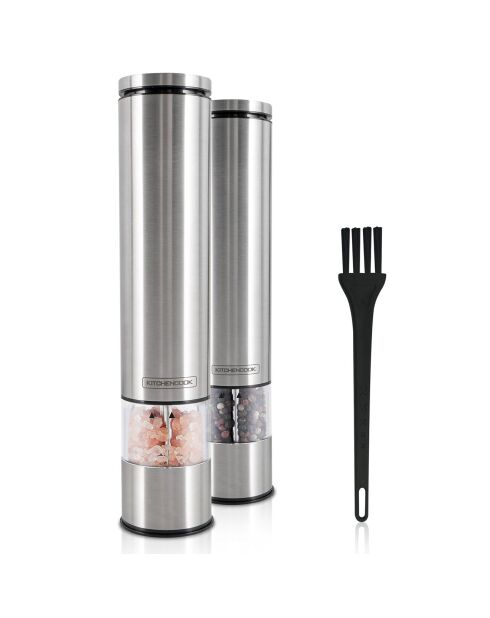 Set moulins à sel et poivre électrique salt & pepper inox
