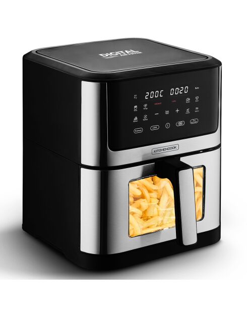 Friteuse sans huile 8l-10 programmes airmed wxl noire