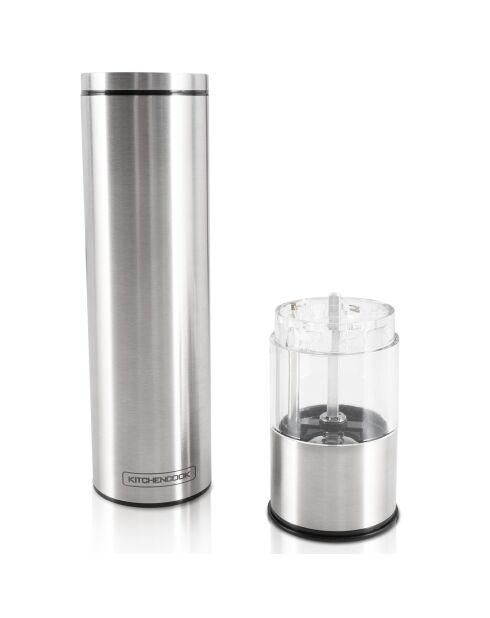 Set moulins à sel et poivre électrique salt & pepper inox
