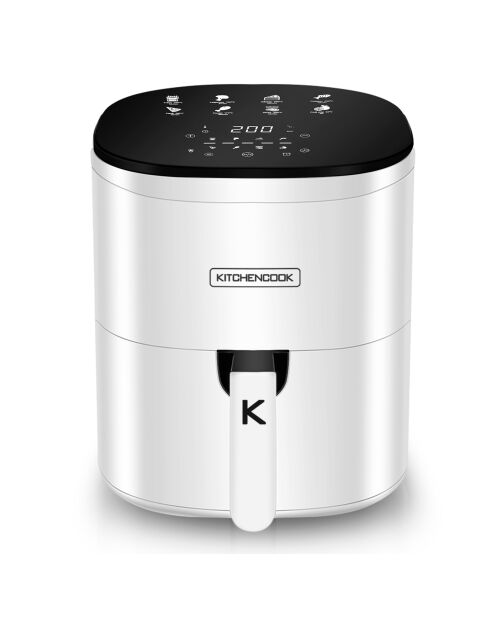 Friteuse sans huile digitale 6.5l airmed6 blanche