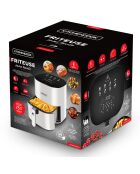 Friteuse sans huile digitale 6.5l airmed6 blanche