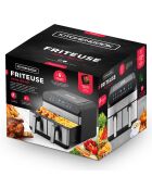 Double friteuse inox 9L airflow noire
