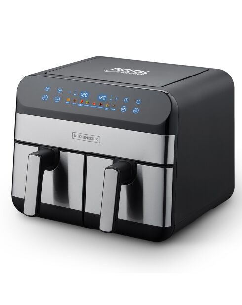 Double friteuse inox 9L airflow noire