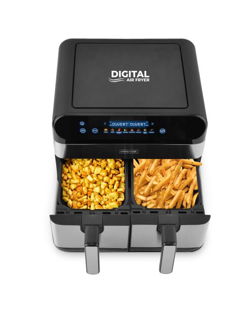 Double friteuse inox 9L airflow noire