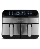 Double friteuse inox 9L airflow noire