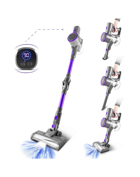 Aspirateur-balai sans fil digital f17 violet