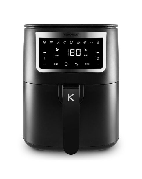 Friteuse sans huile 4l - 8 programmes airmed4 noire