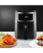 Friteuse sans huile 4l - 8 programmes airmed4 noire