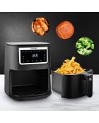 Friteuse sans huile 4l - 8 programmes airmed4 noire
