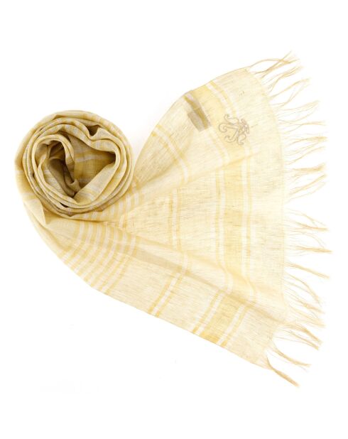 Écharpe 100% Lin Paille blé - 50x190 cm