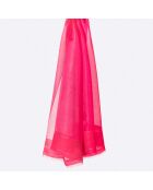 Etole en Soie & Laine rose fushia - 70x200 cm