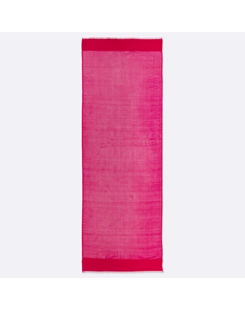 Etole en Soie & Laine rose fushia - 70x200 cm